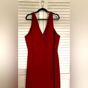 Azazie 28W Nala Burgundy Bridesmaid Dress